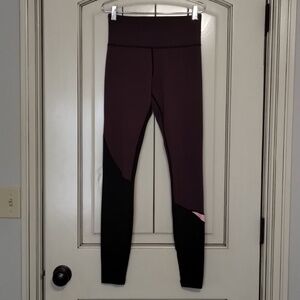 Zyia Active Joker High Rise Leggings Size 2 Purple/Black